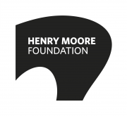 A black, abstract logo displaying the words, “HENRY MOORE FOUNDATION.”